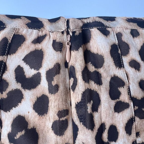 VICI Animal Print Ruffle Hem Mini Skirt – Size Small - Picture 5 of 7